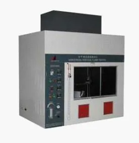 Horizontal and vertical flame test equipment